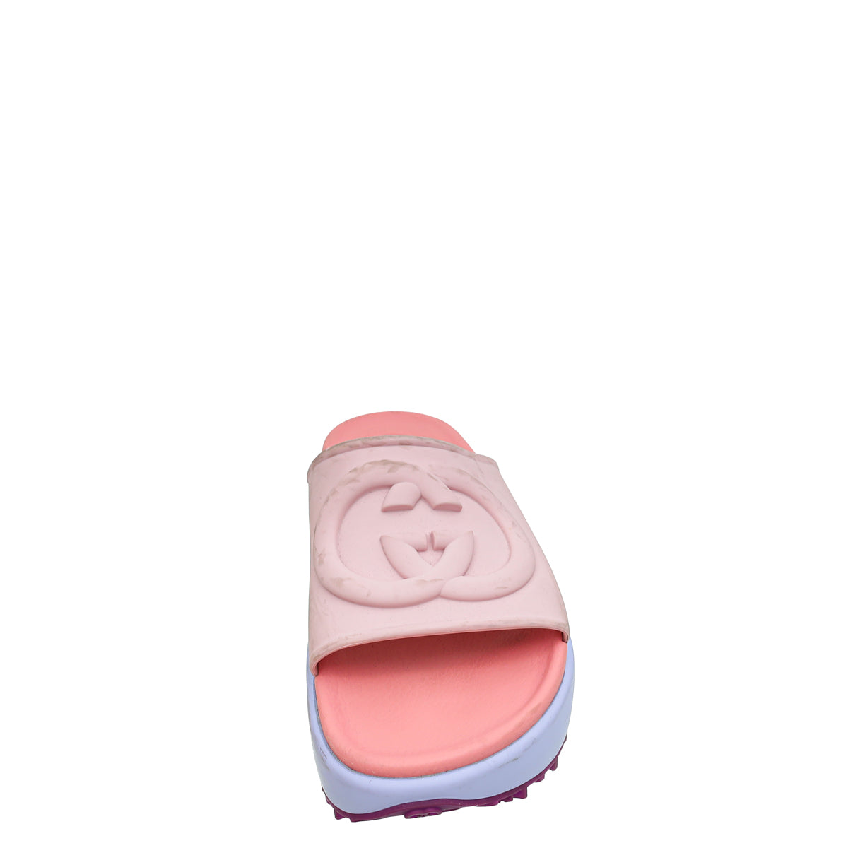 Gucci Bicolor Interlocking G Slide Sandals 38