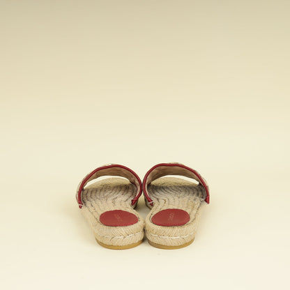 Gucci Bicolor GG Marmont Espadrille Sandal 39