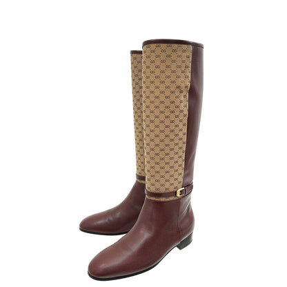 Gucci Bicolor Micro GG High Boots 39