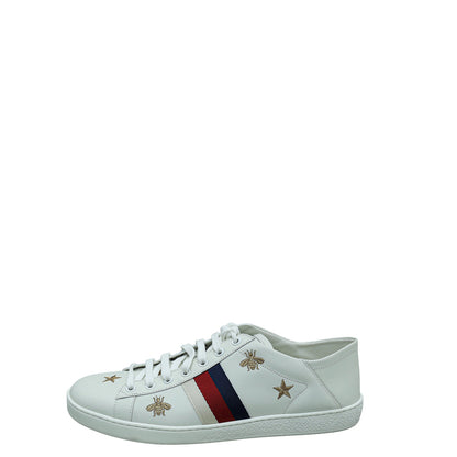 Gucci White Bees & Stars Ace Sneakers 41