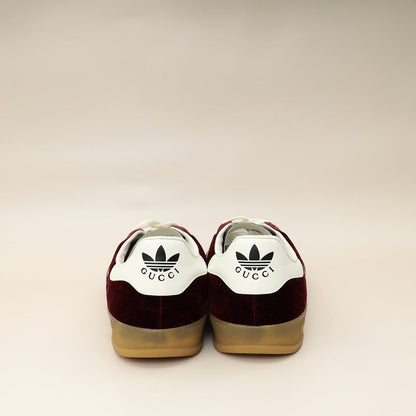 Gucci Burgundy X Adidas Suede Gazelle Sneaker 44