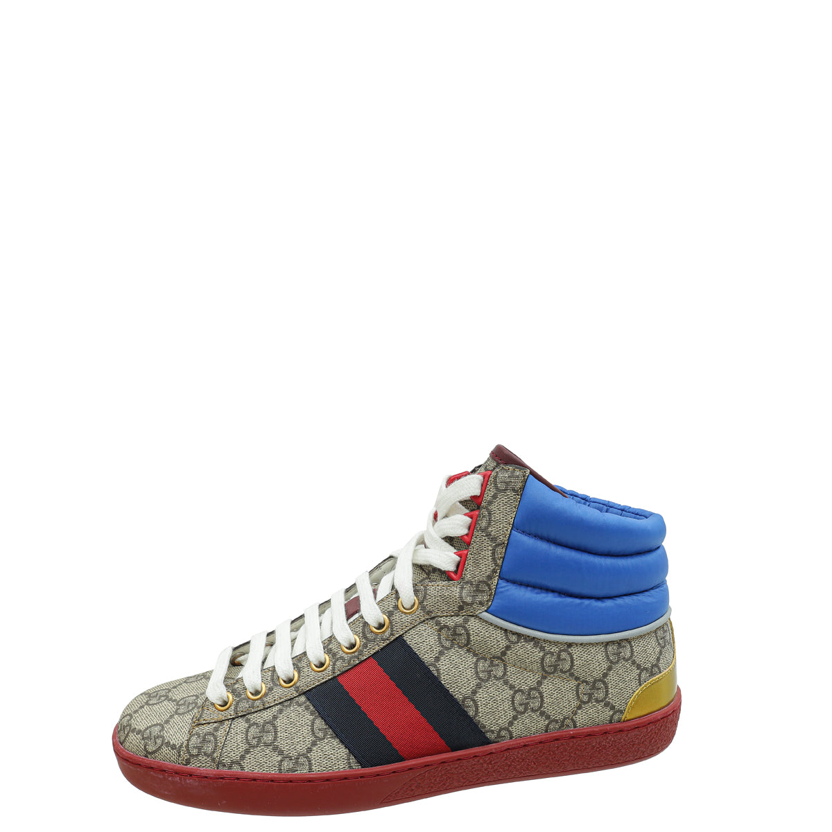 Gucci Tricolor GG Supreme Ace High Top Sneaker 6