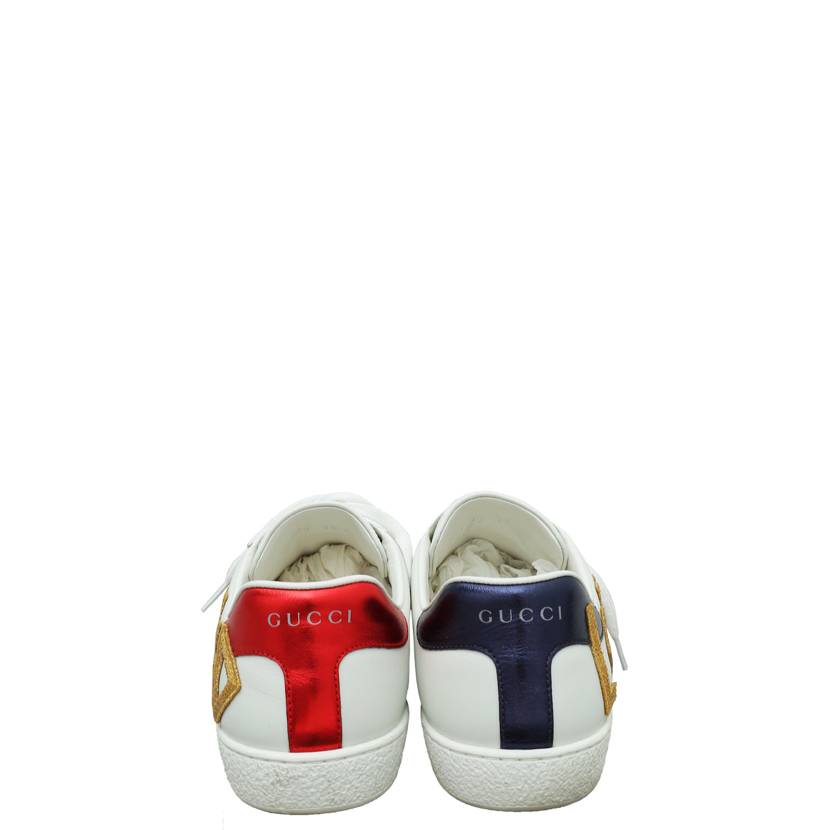 Gucci White Ace Loved Embroidered Sneaker 7.5