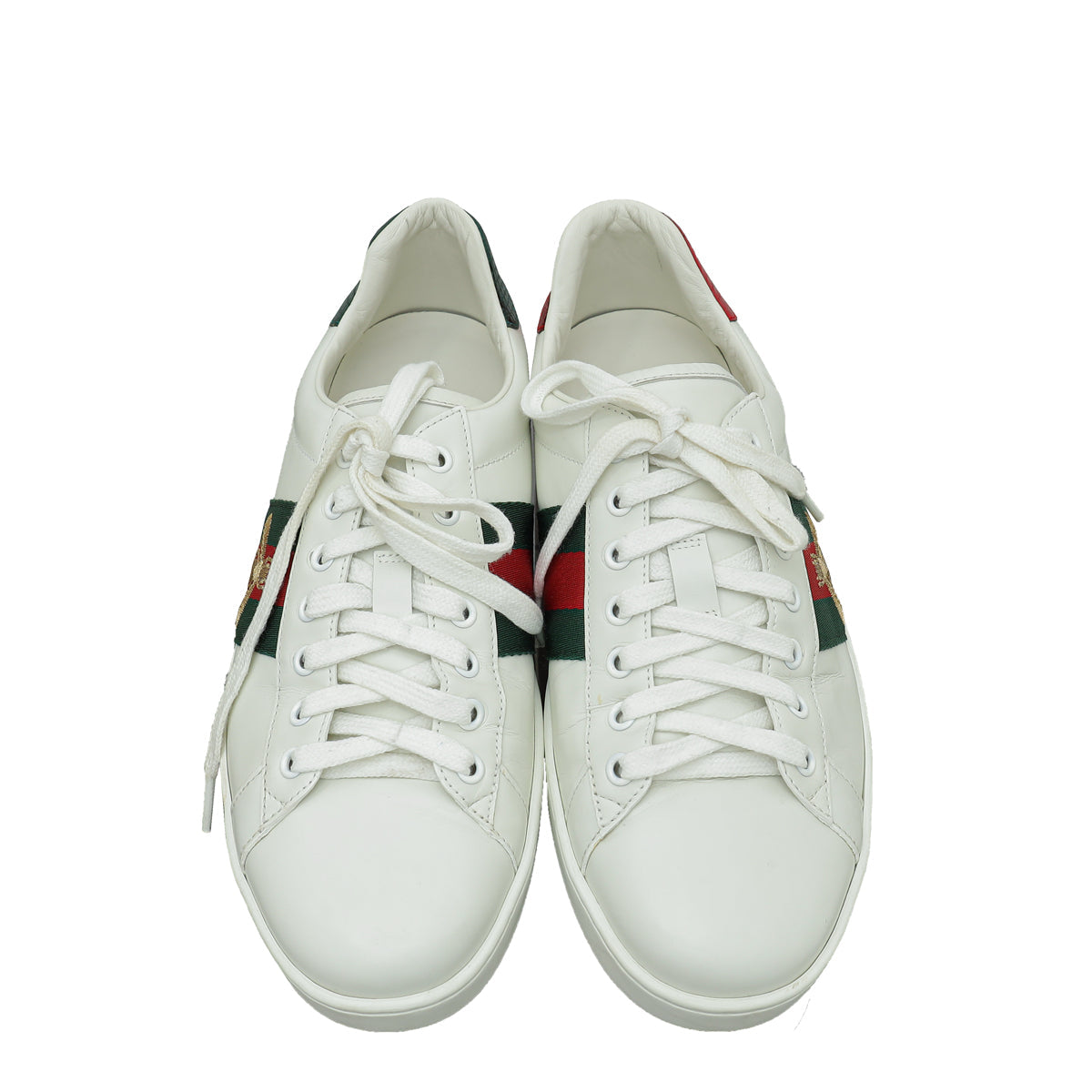 Gucci White Ace Bee Embroidered Sneakers 8