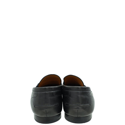 Gucci Black Men's Horsebit Jordaan Loafer 9