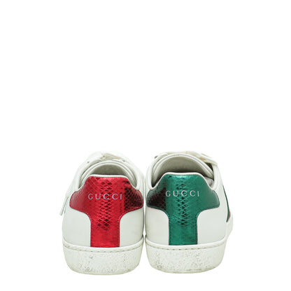 Gucci White Ace Sneakers 38