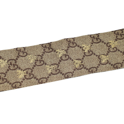 Gucci Bicolor GG Bee Metallic Printed Silk Twilly