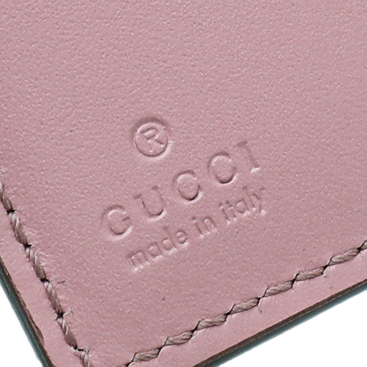 Gucci Pink Guccissima Interlocking G French Wallet