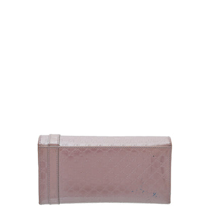 Gucci Light Mauve Nice Microguccissima Long Wallet