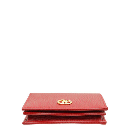 Gucci Red GG Marmont Small Card Case Wallet