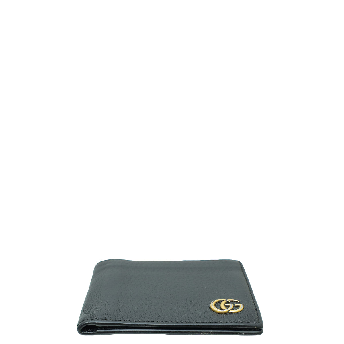 Gucci Black GG Marmont Bi-Fold Wallet