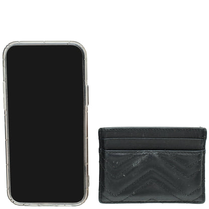 Gucci Black GG Marmont Card Holder