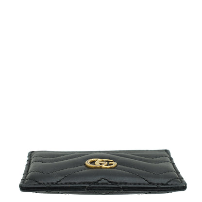 Gucci Black GG Marmont Card Holder