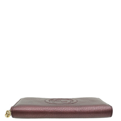Gucci Violet Soho Zip Around Wallet