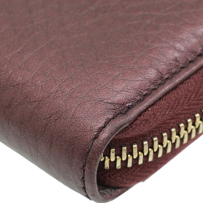 Gucci Violet Soho Zip Around Wallet