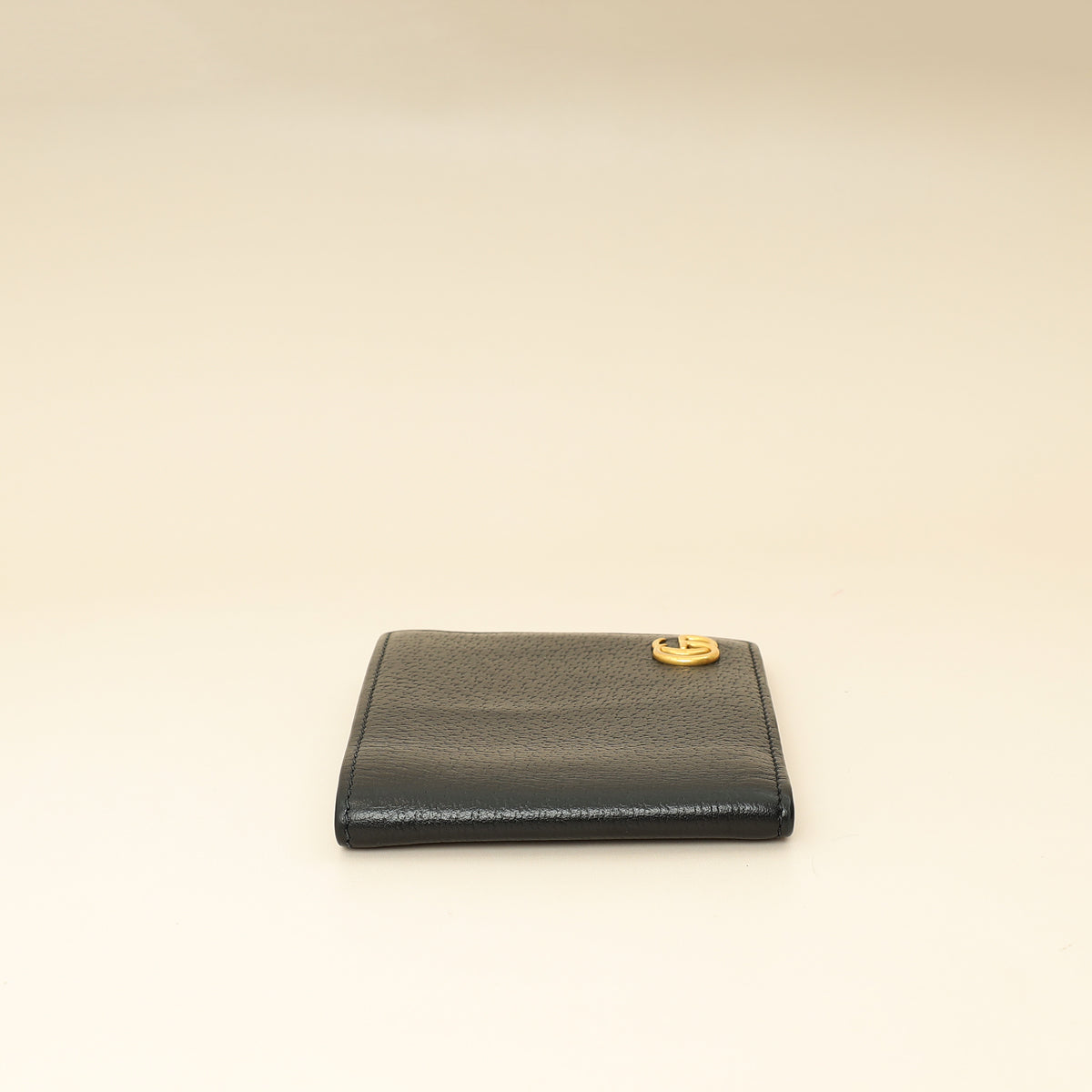 Gucci Black GG Marmont Bi-Fold Wallet