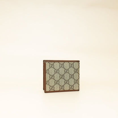 Gucci Bicolor GG Supreme Interlocking G Bi-Fold Wallet
