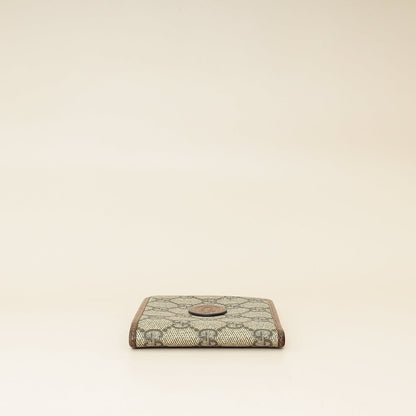 Gucci Bicolor GG Supreme Interlocking G Bi-Fold Wallet