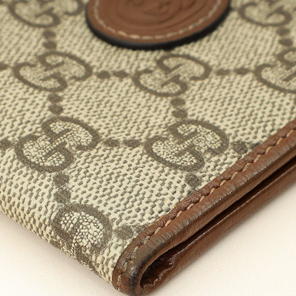Gucci Bicolor GG Supreme Interlocking G Bi-Fold Wallet