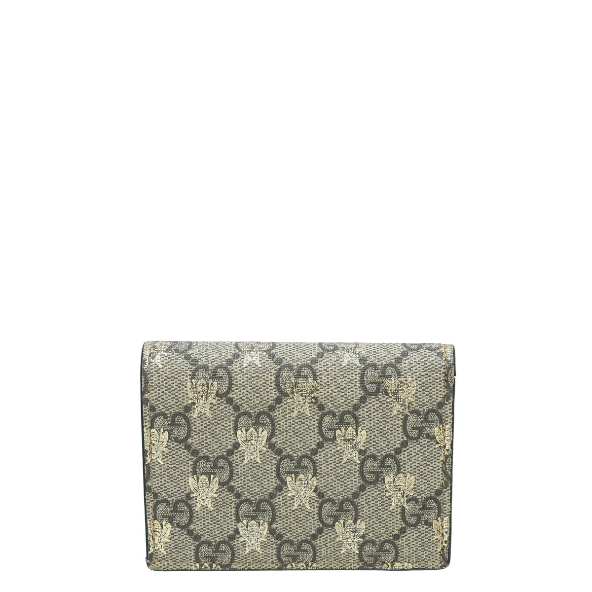 Gucci Bicolor GG Supreme Bees Card Case Wallet