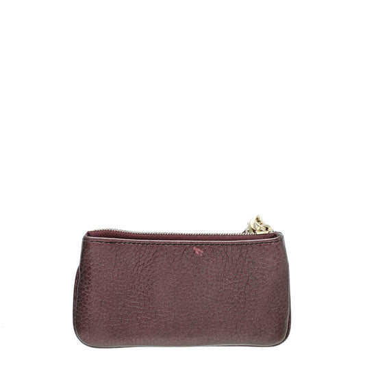 Gucci Violet Soho Pouch Key Holder