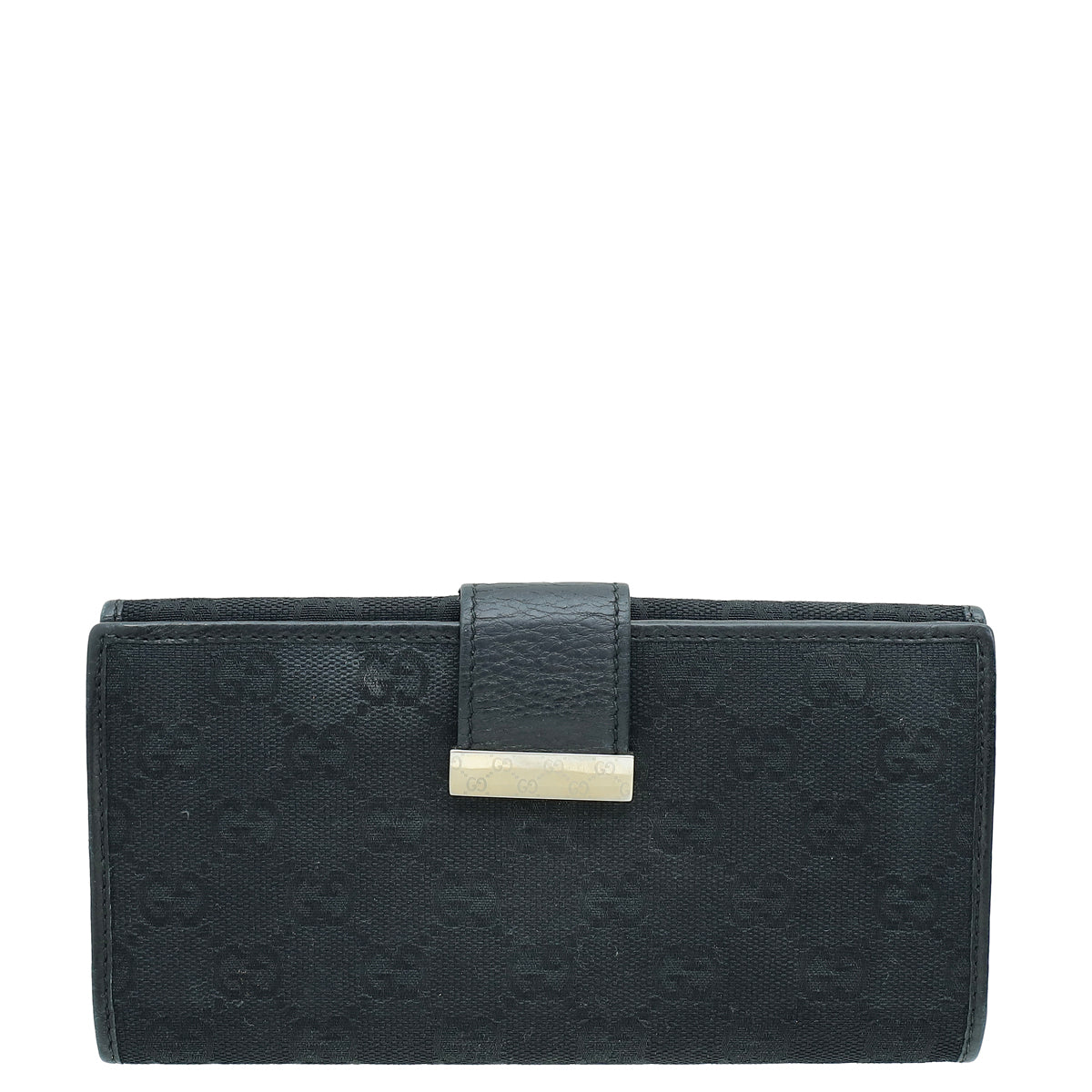 Gucci Black GG French Wallet