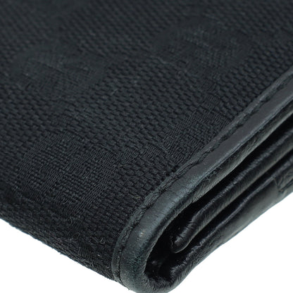 Gucci Black GG French Wallet