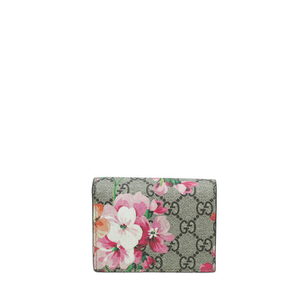 Gucci Bicolor GG Supreme Blooms Card Case Wallet