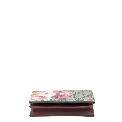 Gucci Bicolor GG Supreme Blooms Card Case Wallet