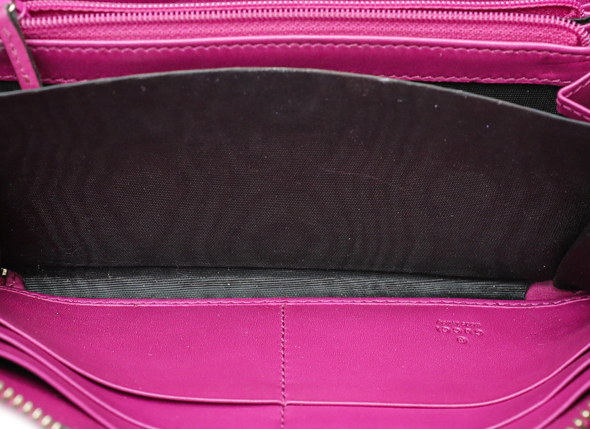 Gucci Fuchsia Microguccissima Nice Wallet