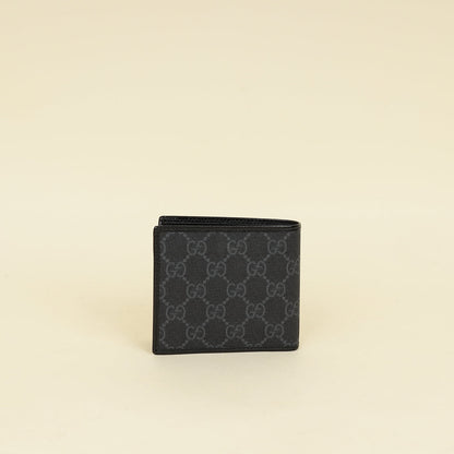 Gucci Black GG Supreme Bifold Wallet