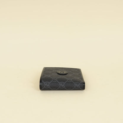 Gucci Black GG Supreme Bifold Wallet