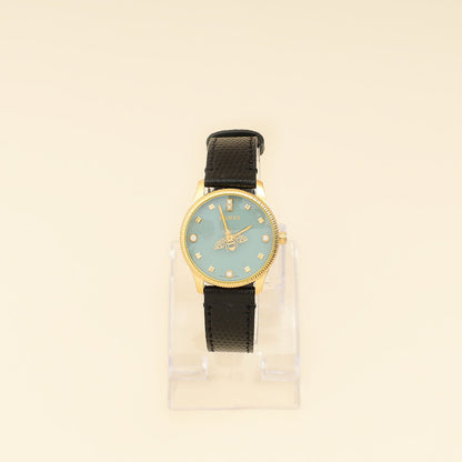 Gucci Gold PVD Stainless Steel G-Timeless Bee Logo 29mm Quartz Watch