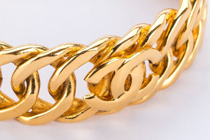 Chanel CC Logo Bangle Bracelet Gold, no Dust Cover & Box