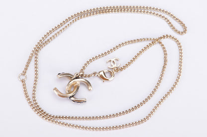Chanel Small CC Black Polka Dot Necklace