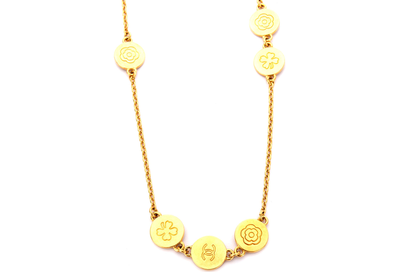 Chanel Vintage Coco Camellia Necklace, no Dust Cover & Box