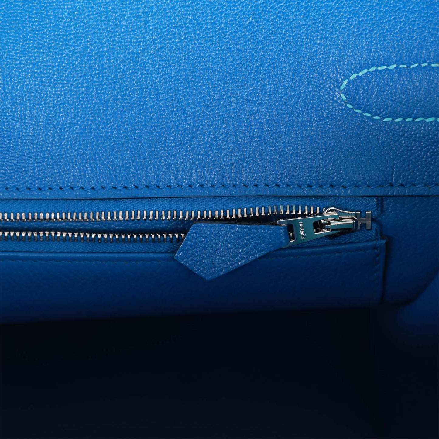 Hermes Special Order (HSS) Birkin 35 Bleu du Nord Verso Togo Brushed Palladium Hardware