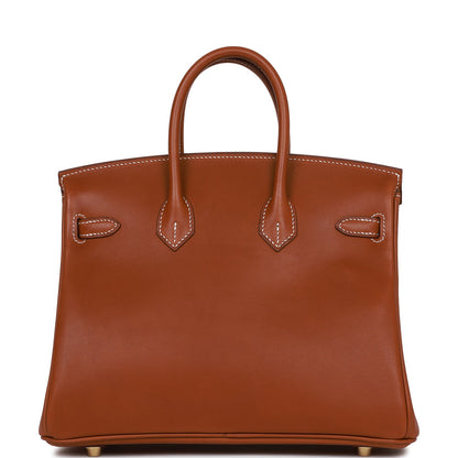 Hermes Birkin 25 Fauve Barenia Gold Hardware