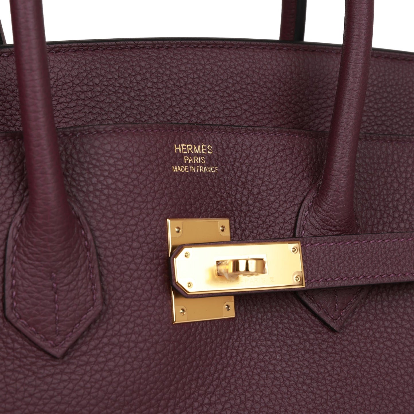 Hermes Birkin 35 Cassis Togo Gold Hardware