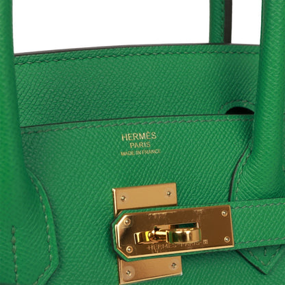 Hermes Birkin 30 Cactus Epsom Gold Hardware