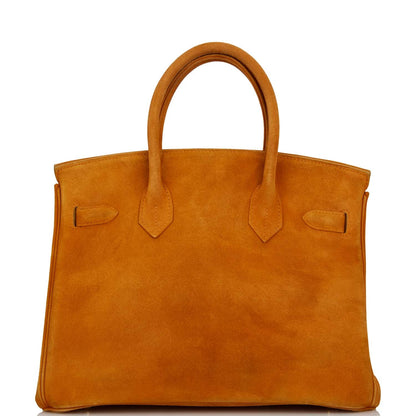 Vintage Hermes Birkin 30 Orange H Doblis Gold Hardware