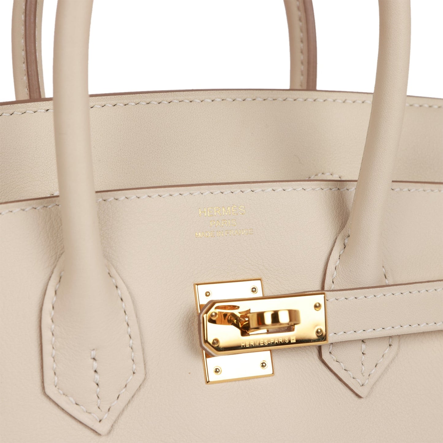 Hermes Birkin 25 Craie Swift Gold Hardware