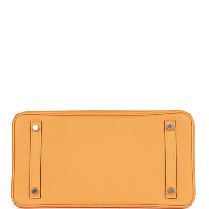 Hermes Special Order (HSS) Birkin 30 Jaune D'Or and Malachite Epsom Brushed Palladium Hardware