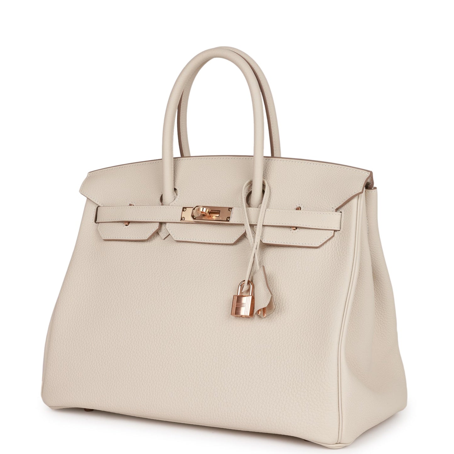 Hermes Birkin 35 Craie Togo Rose Gold Hardware