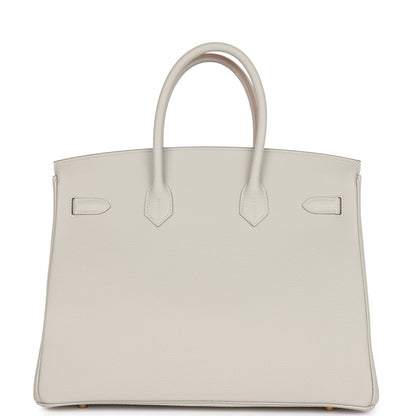 Hermes Birkin 35 Gris Perle Togo Gold Hardware