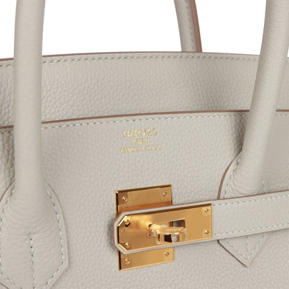 Hermes Birkin 35 Gris Perle Togo Gold Hardware