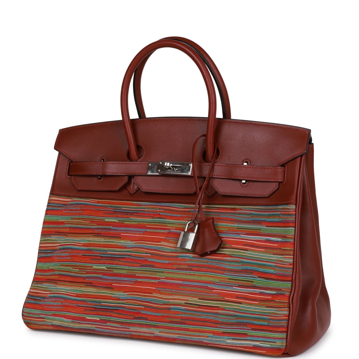 Hermes Birkin 35 Vibrato Rouge H Boxcalf Palladium Hardware