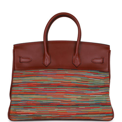 Hermes Birkin 35 Vibrato Rouge H Boxcalf Palladium Hardware