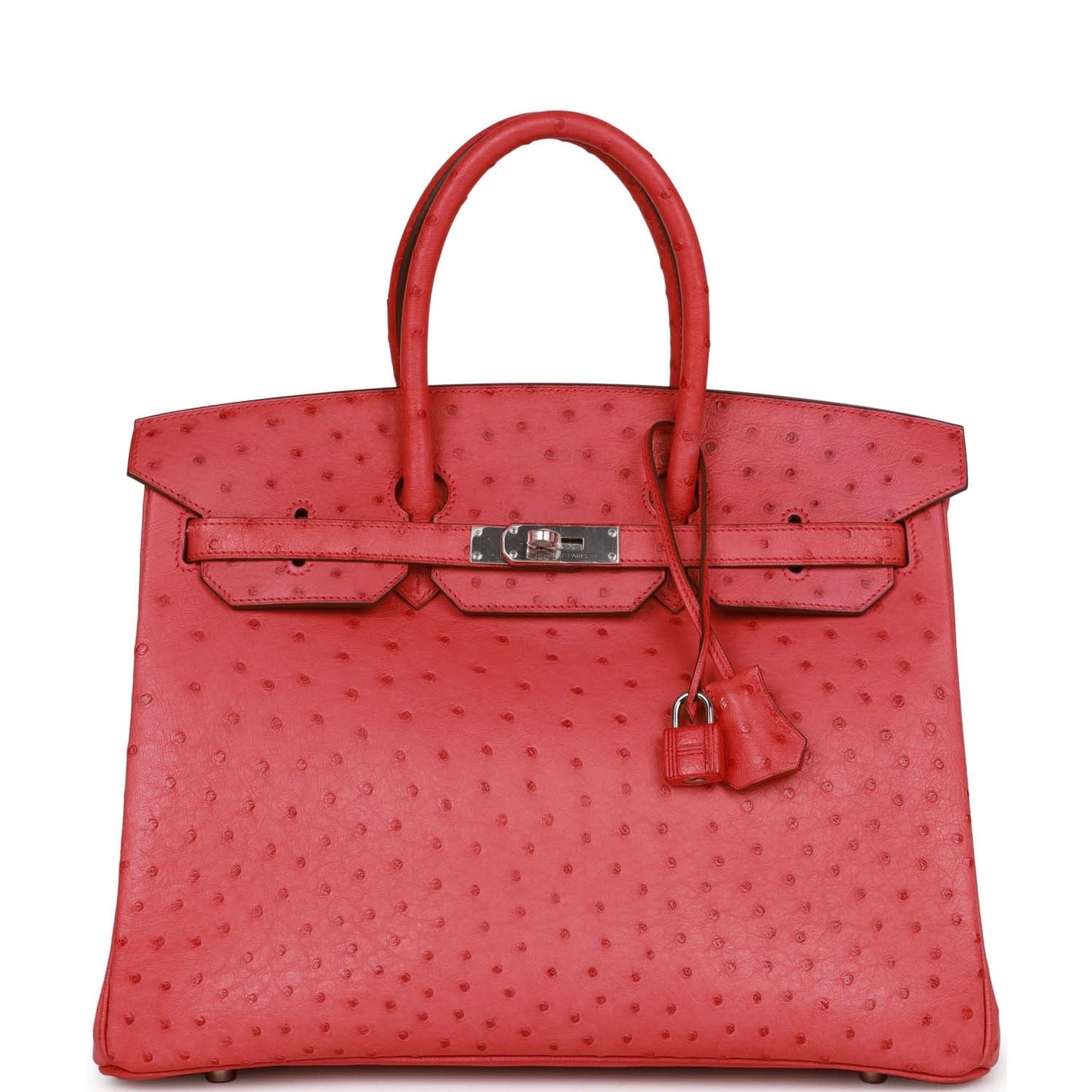 Hermes Birkin 35 Bougainvillea Ostrich Palladium Hardware