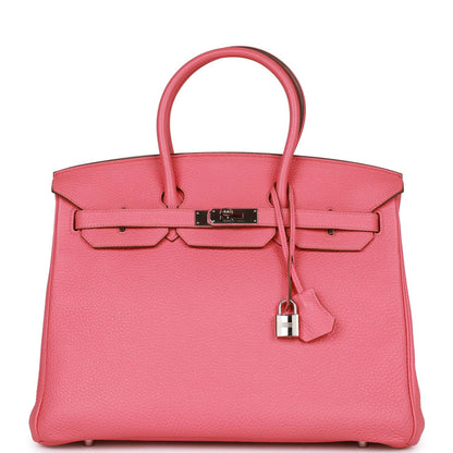 Hermes Birkin 35 Rose Lipstick Togo Palladium Hardware